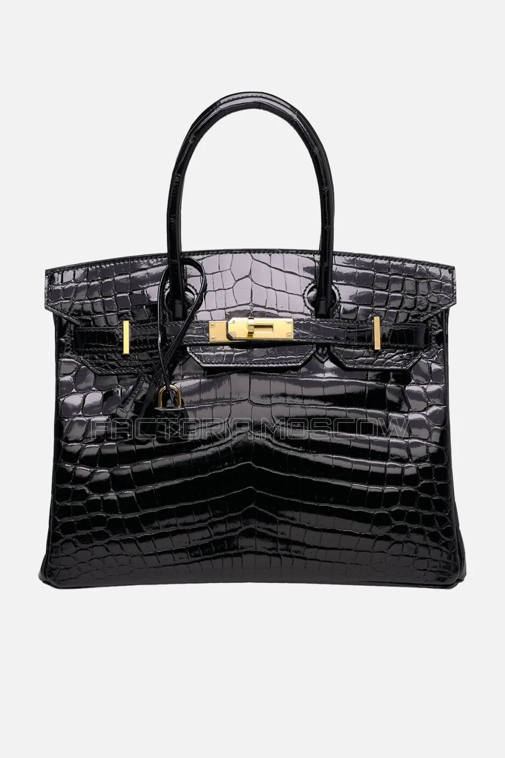 Hermes Birkin 30 Shiny Black Niloticus Crocodile GHW