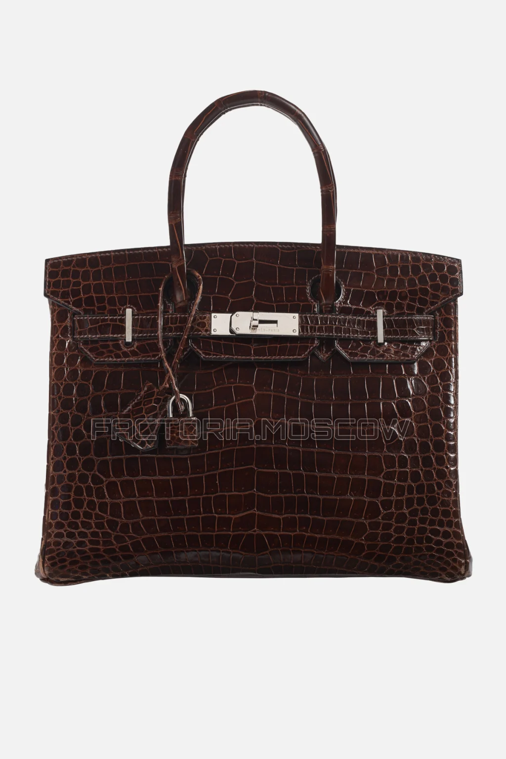 Hermes Birkin 30 Shiny Cocoan Niloticus Crocodile PHW