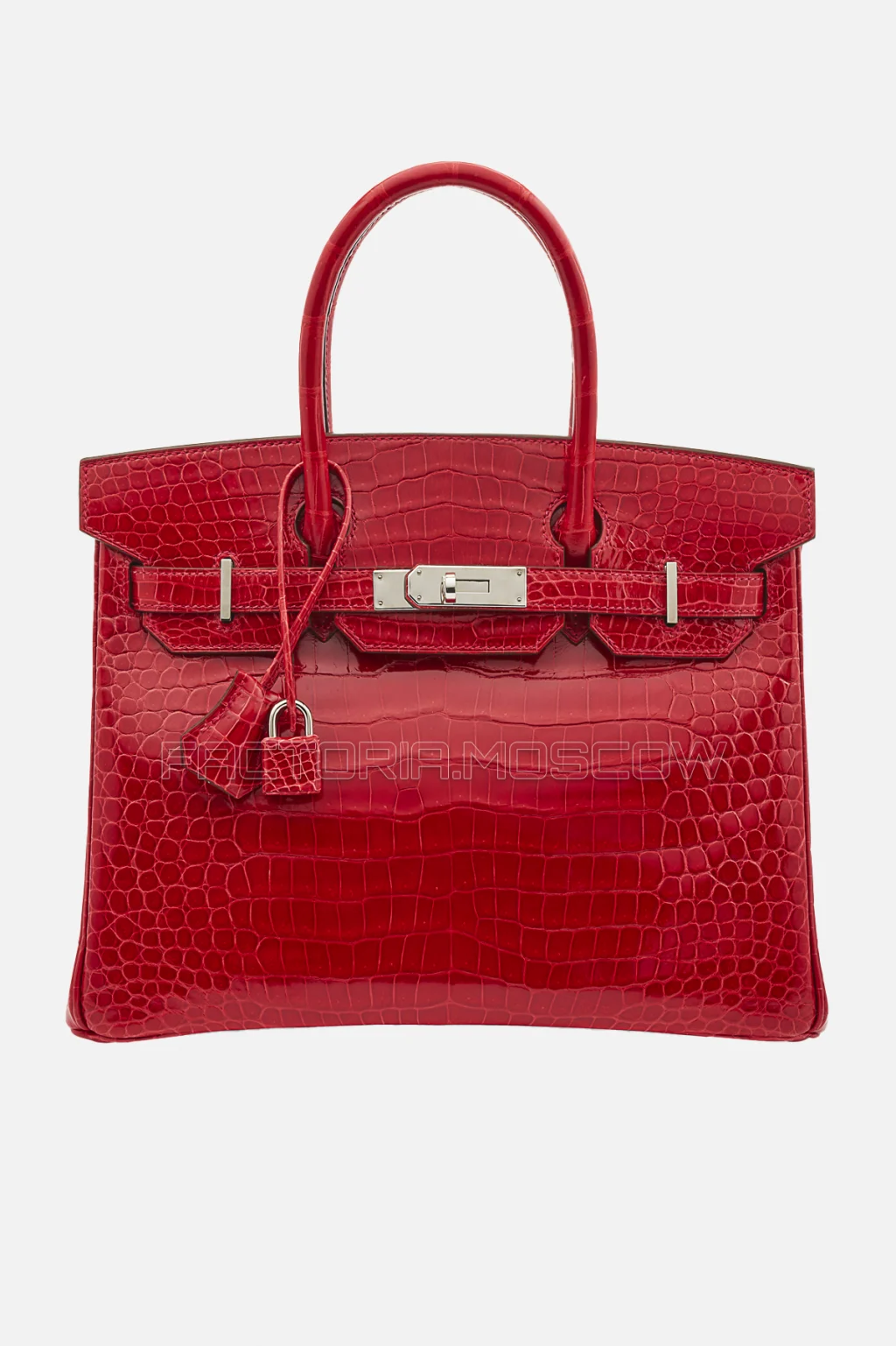 Hermes Birkin 30 Shiny Braise Porosus Crocodile PHW