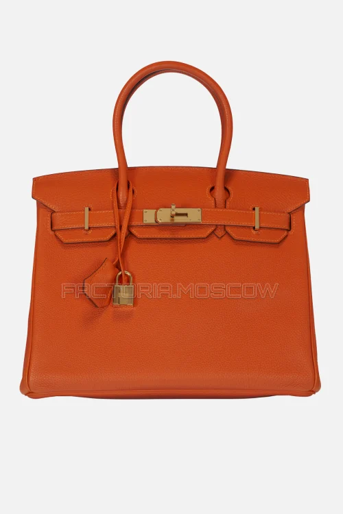Hermes Birkin 30 Orange H Clemence GHW