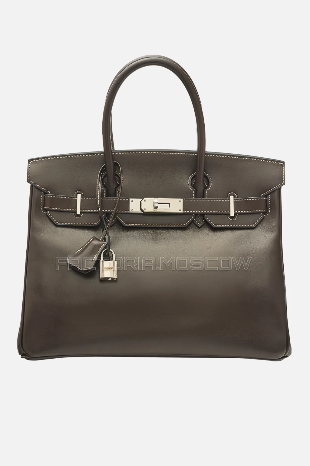 Hermes Birkin 30 Ébene Calf Box PHW