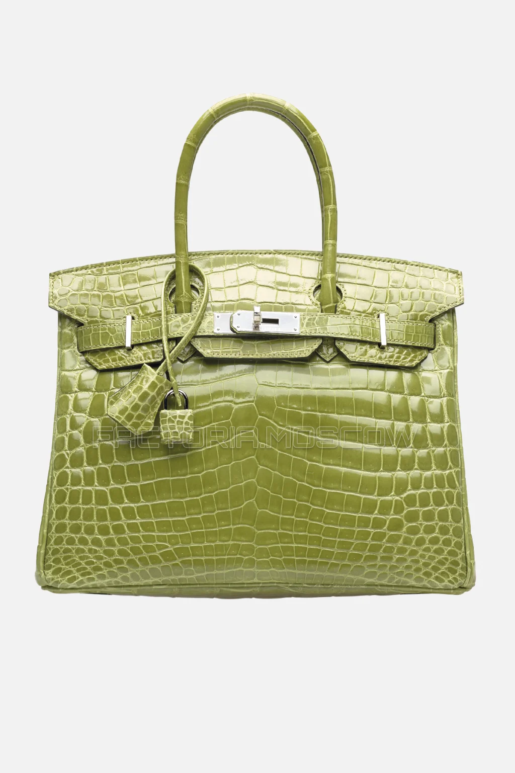 Hermes Birkin 30 Shiny Vert Anis Niloticus Crocodile PHW