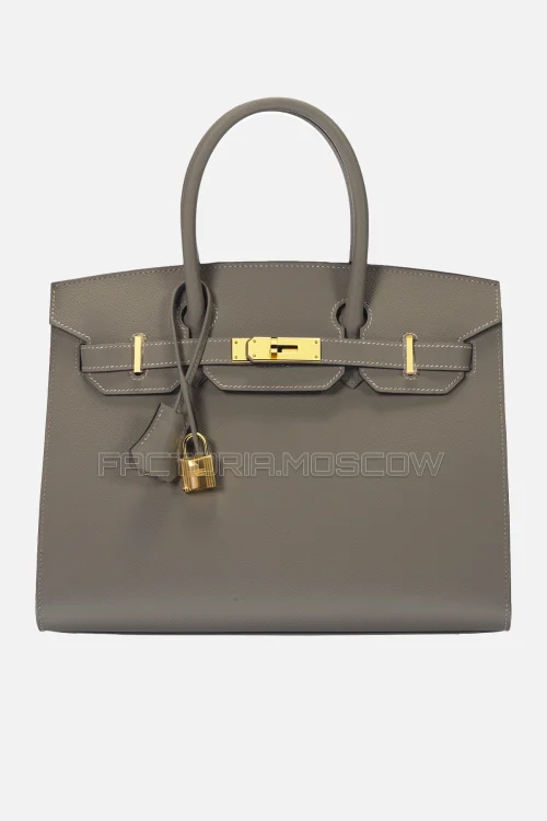 Hermes Birkin Sellier 30 Gris Meyer Epsom GHW