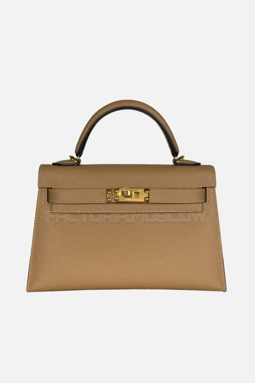 Hermes Kelly Mini 20 Epsom Colour Chai GHW