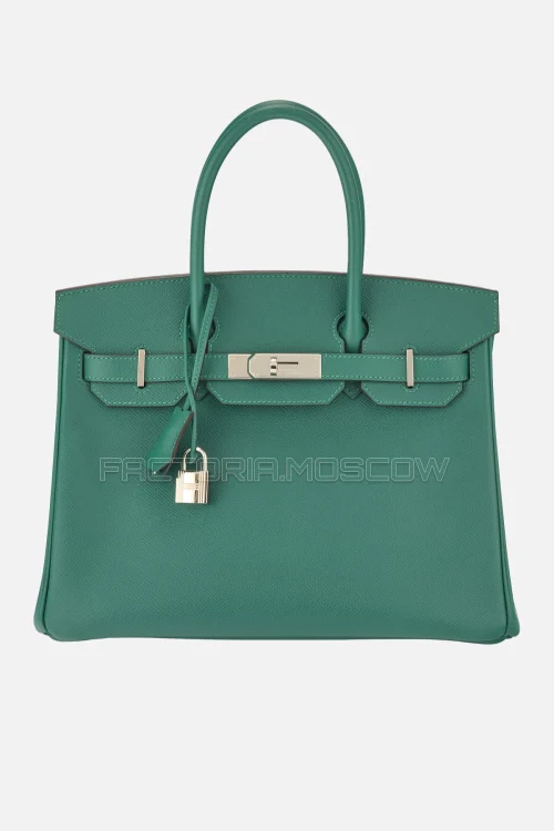Hermes Birkin 30 Malachite Epsom PHW