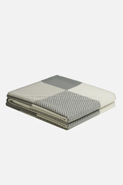 Hermes H Riviera blanket Colour Gris