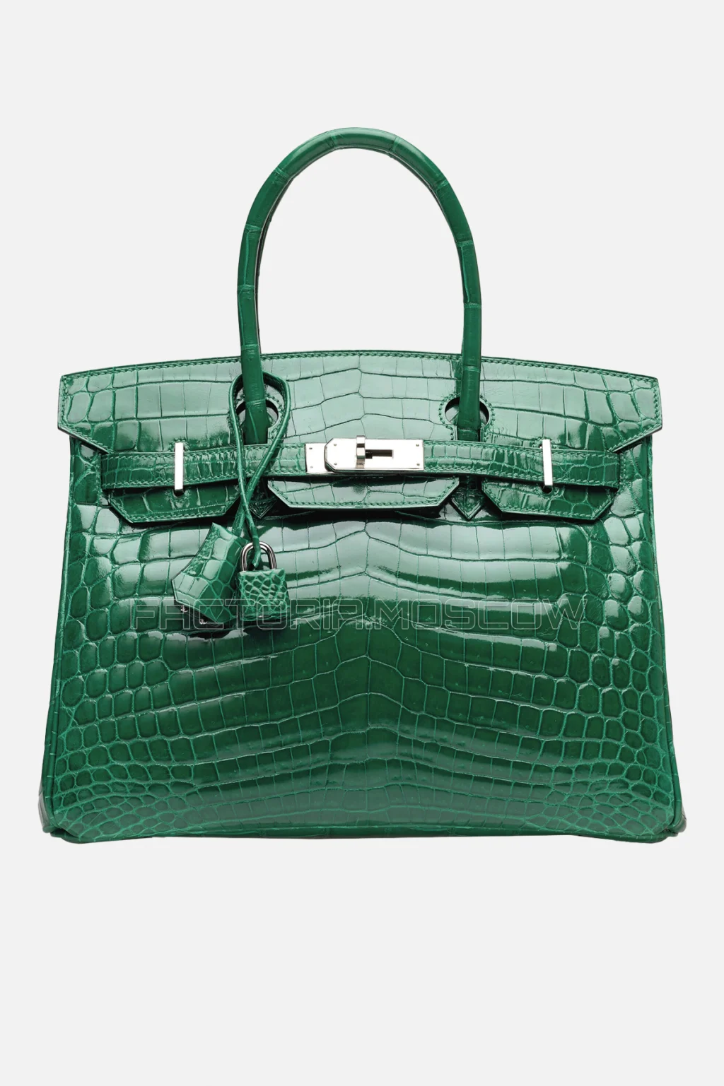 Hermes Birkin 30 Shiny Vert Émeraude Niloticus Crocodile PHW