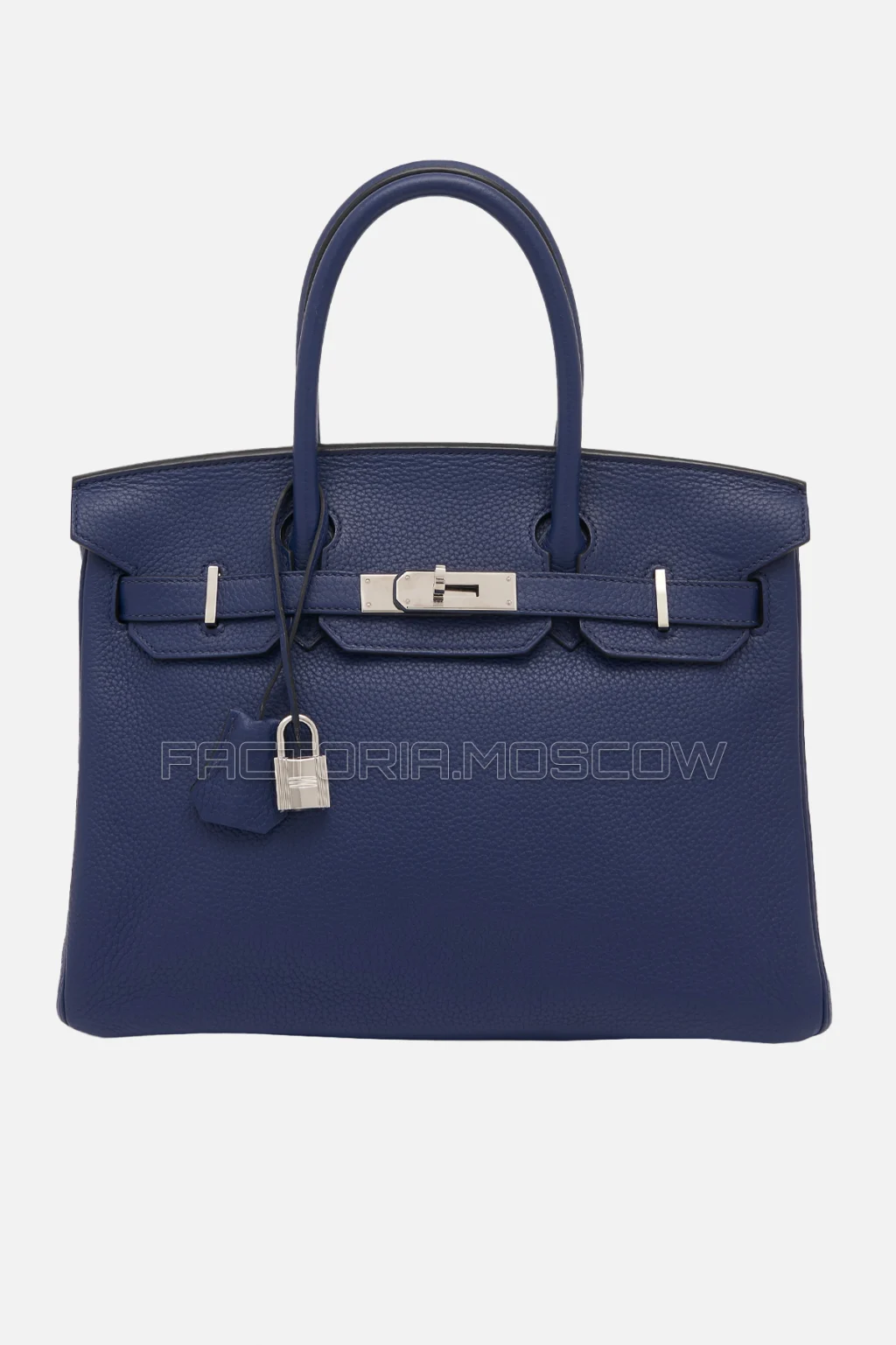 Hermes Birkin 30 Bleu Saphir Clemence PHW