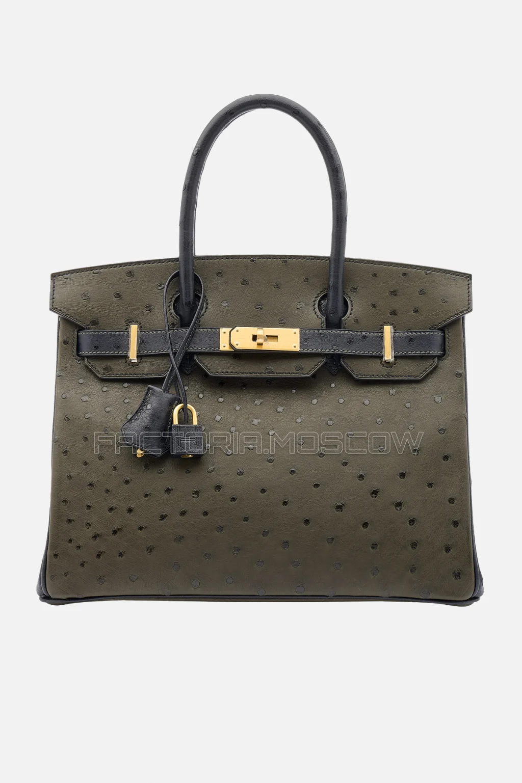 Hermes Birkin 30 Vert Veronese/Bleu Nuit Ostrich GHW