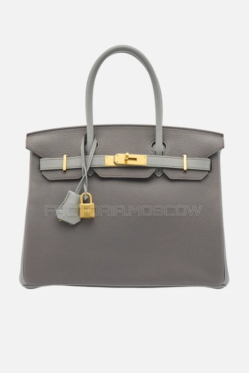 Hermes Birkin 30 Gris Mouette/Etain Togo GHW