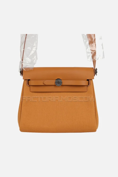 Hermès Herbag Zip 20 Mini Naturel Sable Toile Militaire Canvas And Vache Hunter PHW