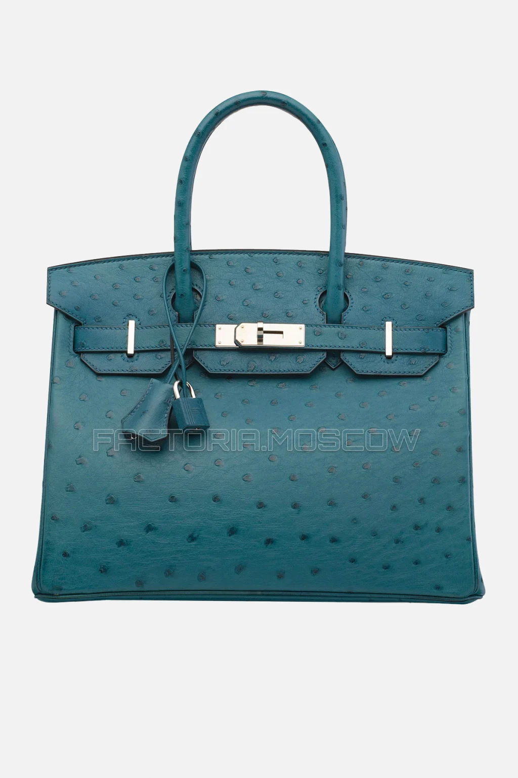 Hermes Birkin 30 Cobalt Ostrich PHW