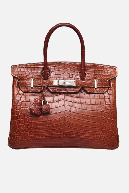 Hermes Birkin 30 Matte Fauve Niloticus Crocodile PHW