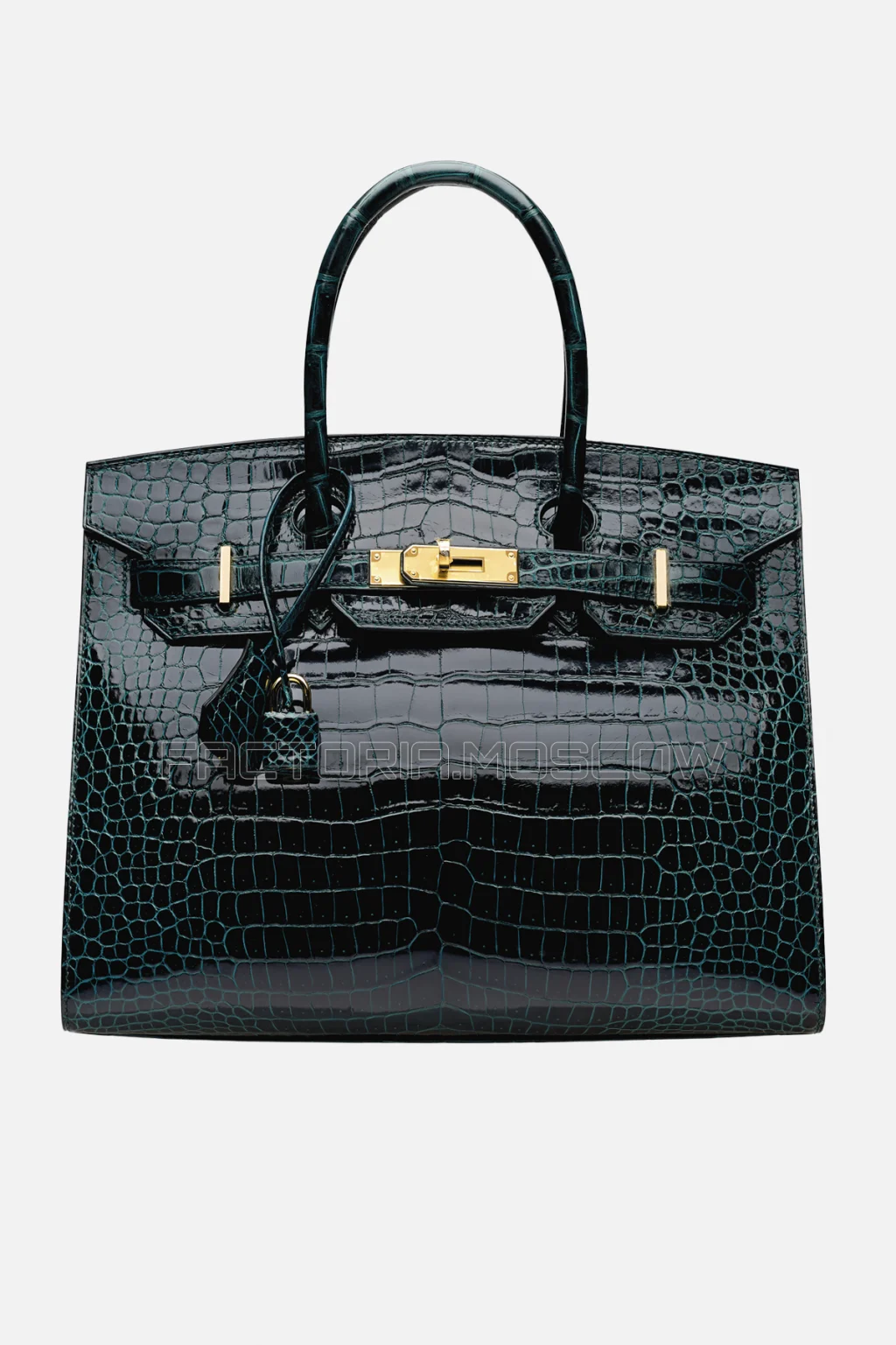 Hermes Birkin Sellier 30 Vert Rousseau Porosus Crocodile GHW