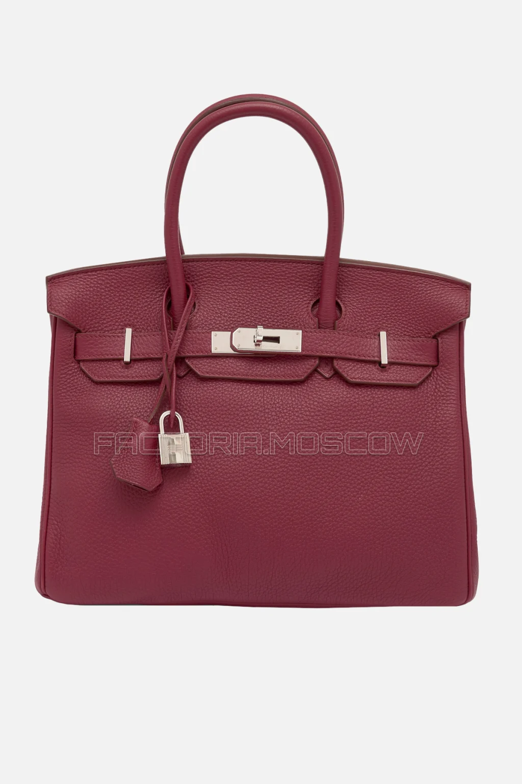 Hermes Birkin 30 Rouge Garance Clemence PHW