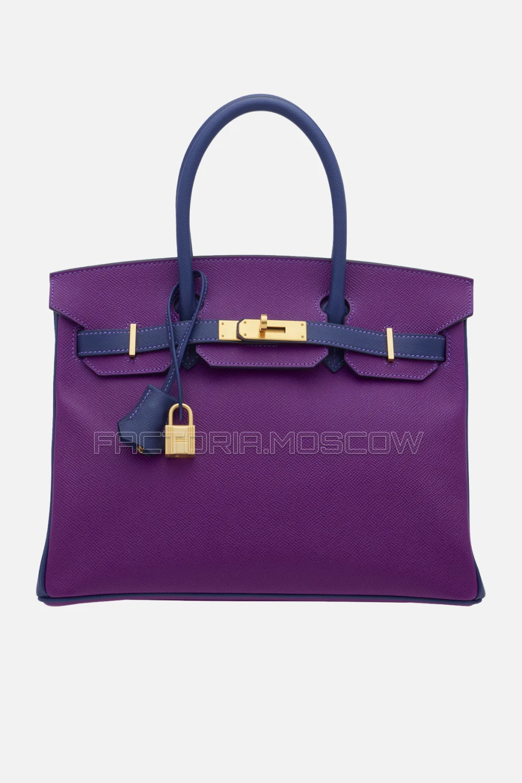 Hermes Birkin 30 Anemone/Bleu Saphir Epsom GHW