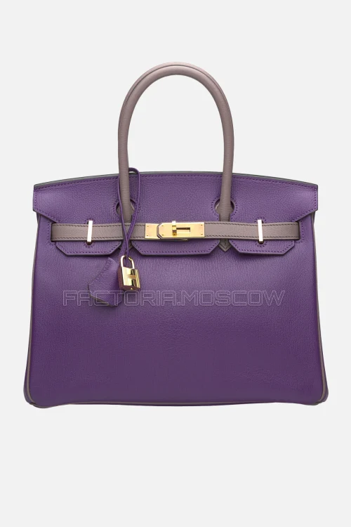 Hermes Birkin 30 Anemone/Violet Chevre GHW