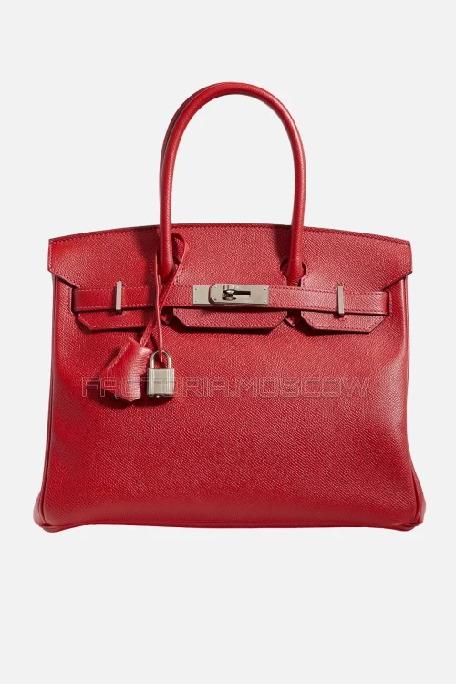 Hermes Birkin 30 Rouge Casaque Epsom PHW