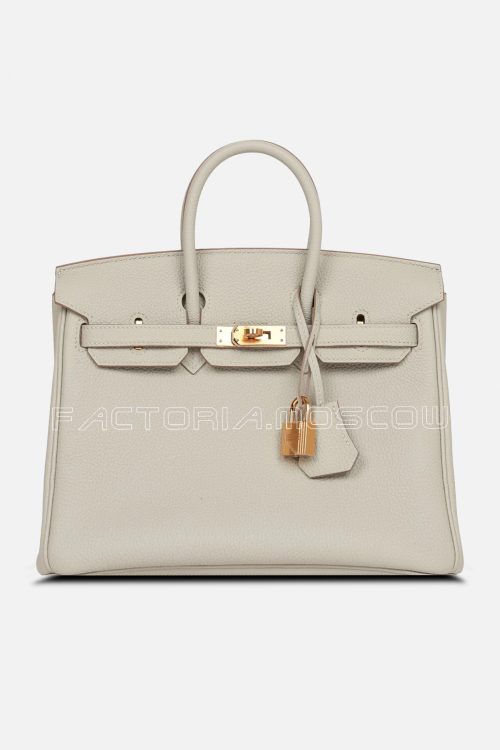 Hermes Birkin 25 Gris Perle Togo GHW