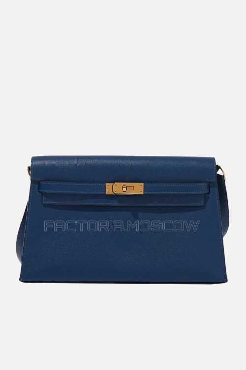 Hermès Kelly Elan Deep Blue Madame GHW
