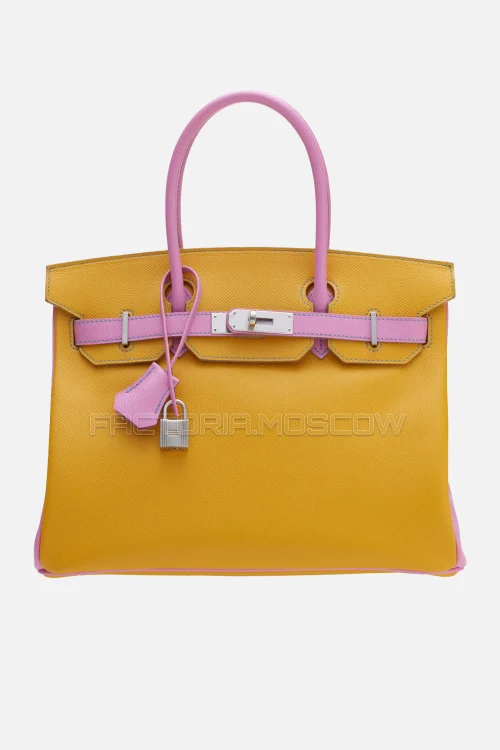 Hermes Birkin 30 Jaune D’Or/5P Pink Epsom PHW