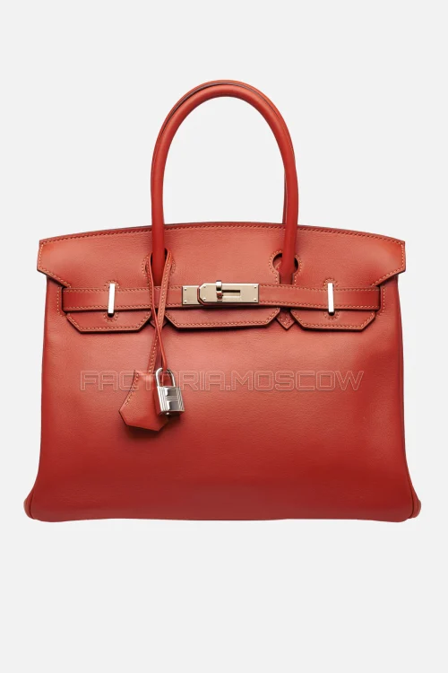 Hermes Birkin 30 Brique Swift PHW