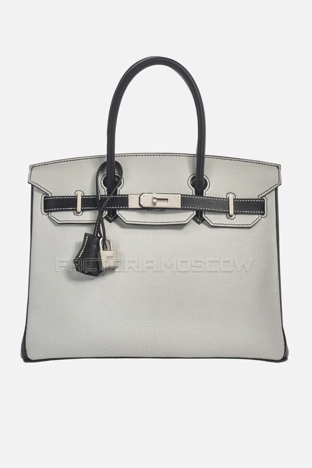 Hermes Birkin 30 Gris Mouette/Black Chevre PHW