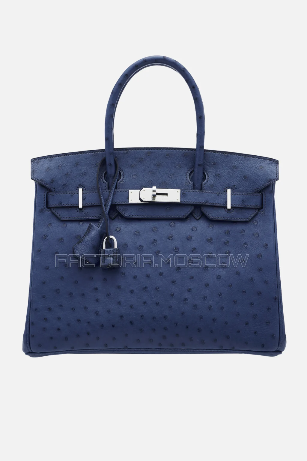 Hermes Birkin 30 Bleu Roi Ostrich PHW