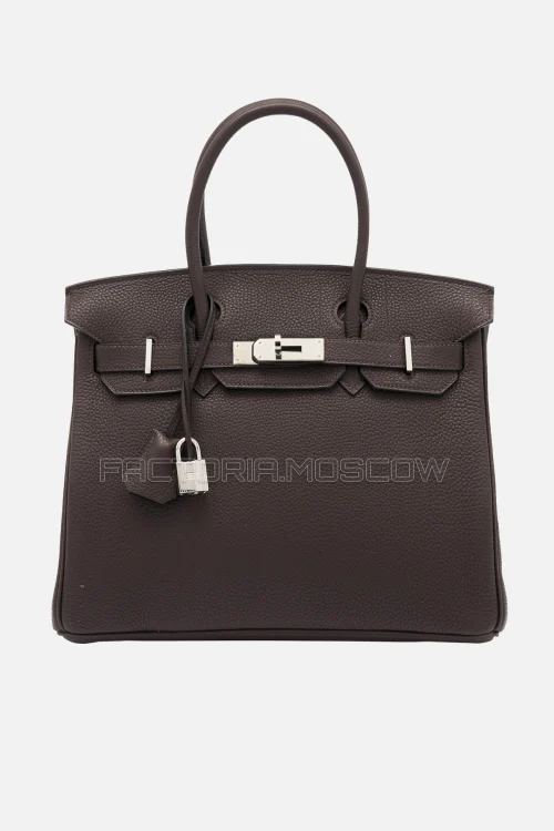 Hermes Birkin 30 Chocolat Togo PHW