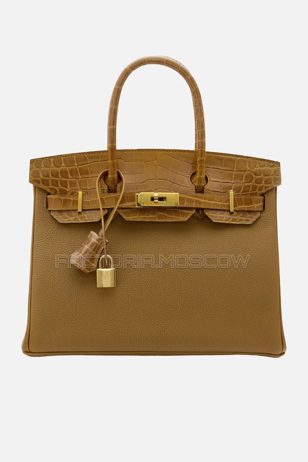 Hermes Birkin Touch 30 Tabac Camel Shiny Niloticus Crocodile/Togo GHW