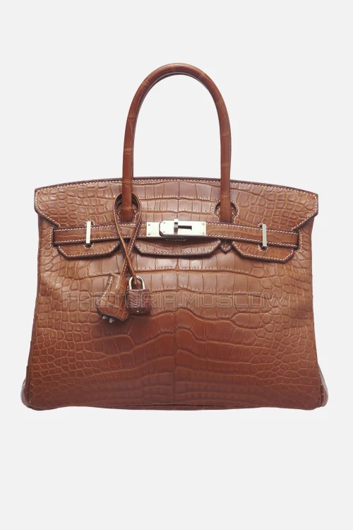 Hermes Birkin 30 Matte Alligator Fauve Barenia PHW