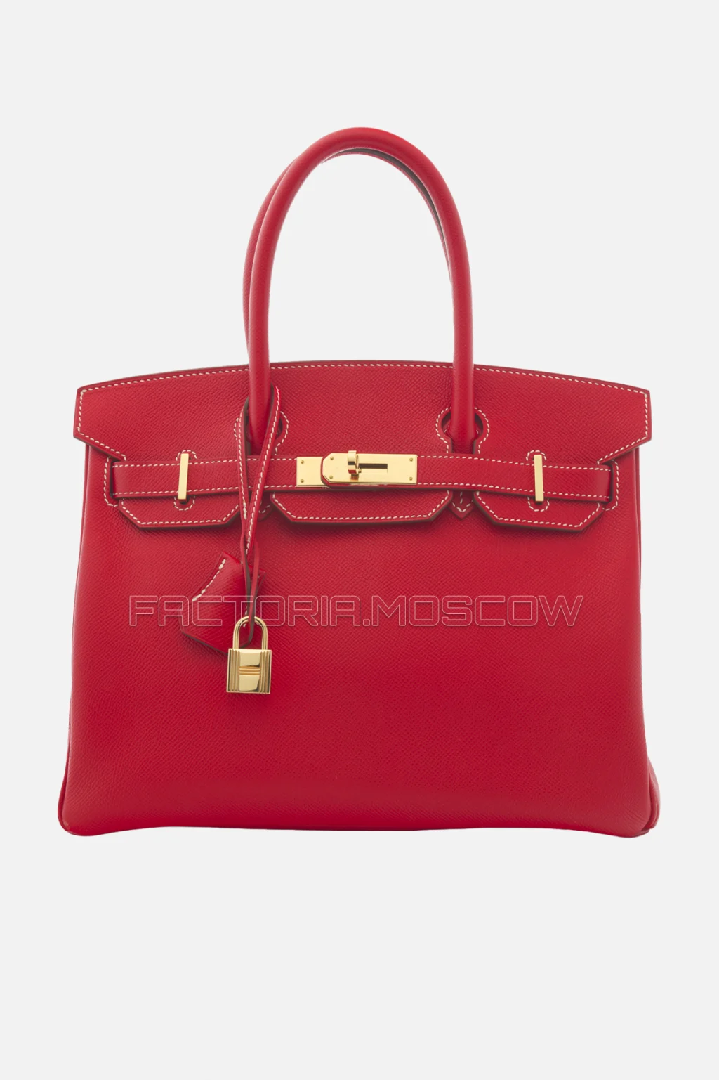 Hermes Birkin 30 Rouge Casaque/Bleu Thalassa Epsom GHW