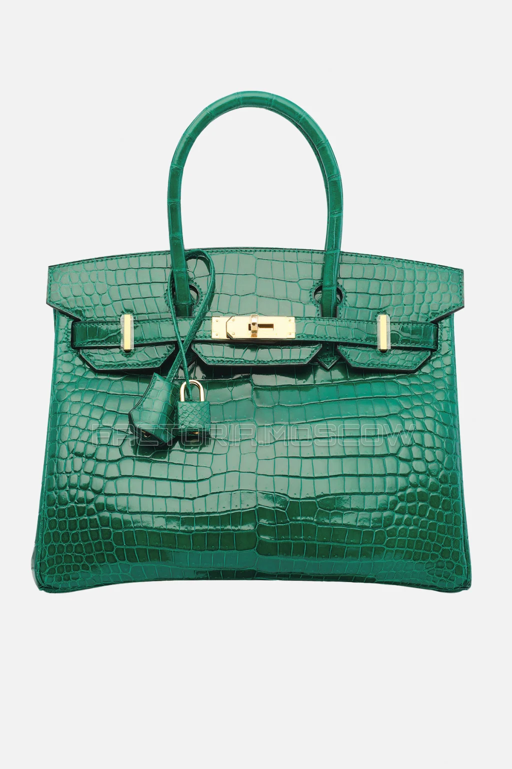 Hermes Birkin 30 Shiny Cactus Porosus Crocodile GHW