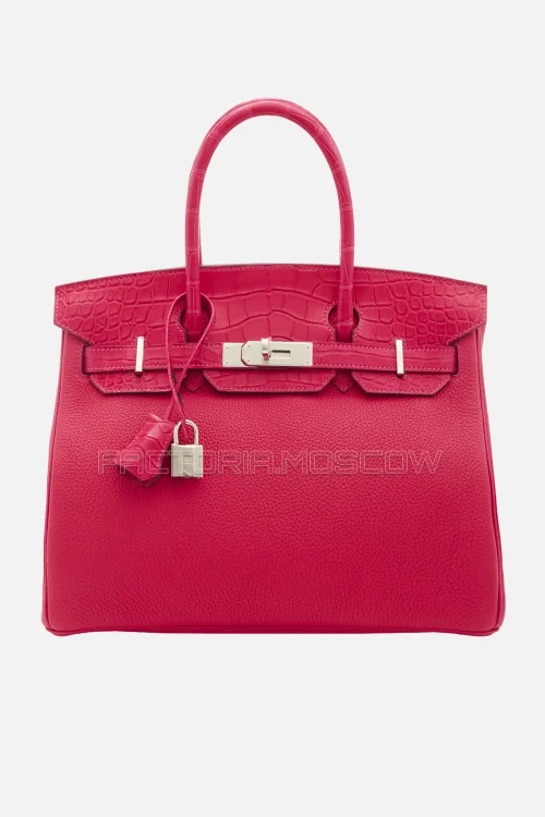 Hermes Birkin Touch 30 Matte Framboise Alligator/Togo PHW