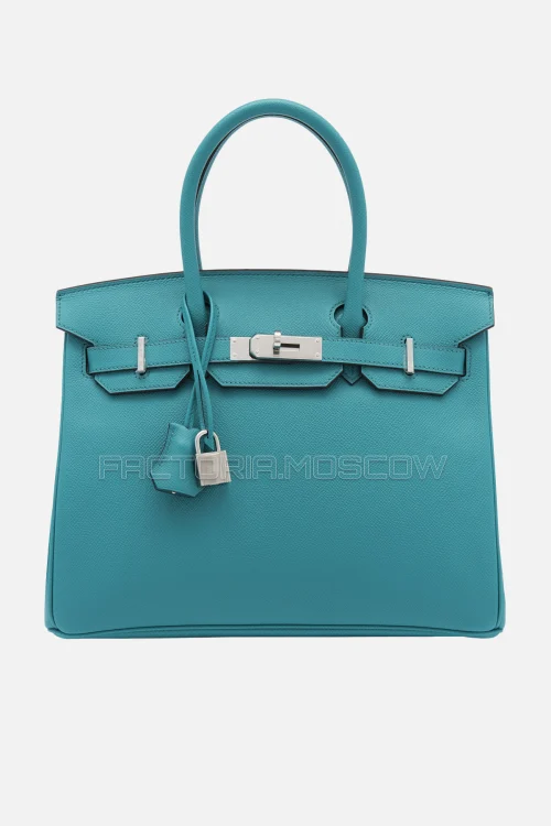 Hermes Birkin 30 Bleu Paon Epsom PHW