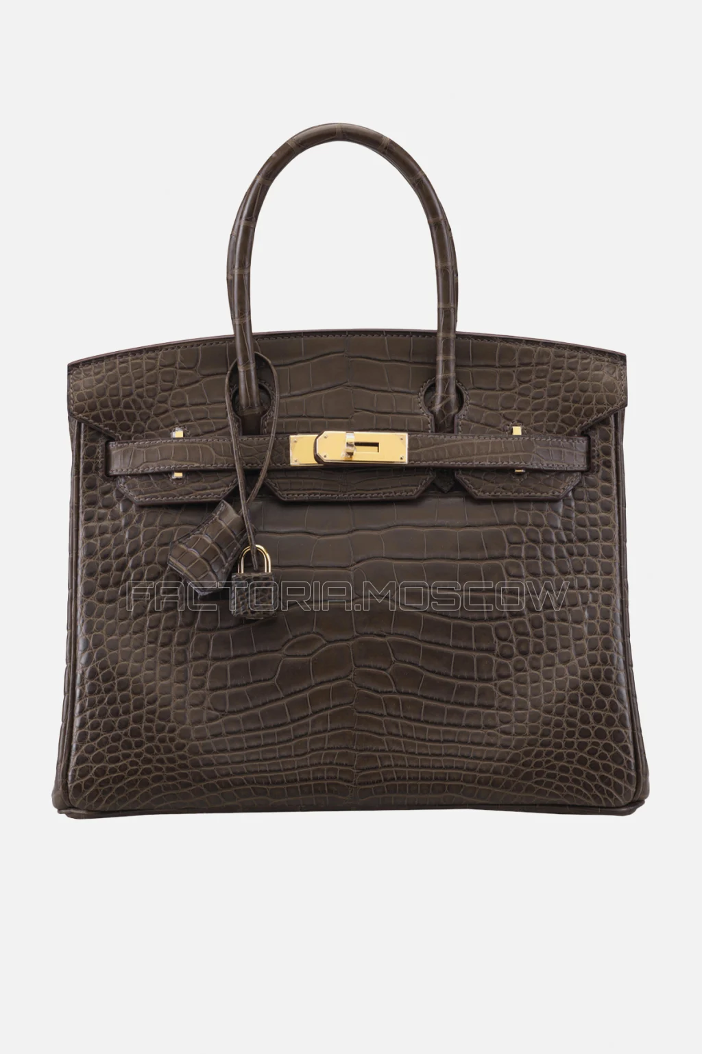 Hermes Birkin 30 Matte Gris Elephant Alligator GHW