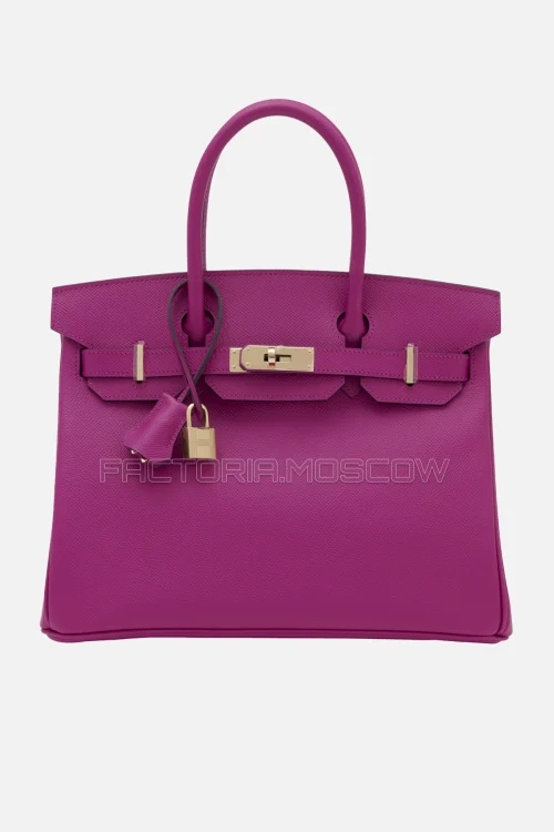 Hermes Birkin 30 Rose Pourpre Epsom RGHW