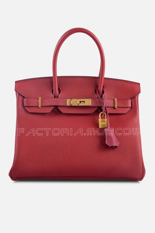 Hermes Birkin 30 Rouge Vif Togo GHW