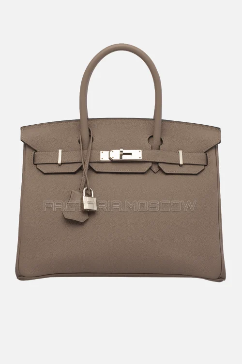 Hermes Birkin 30 Gris Asphalte Evercolor PHW
