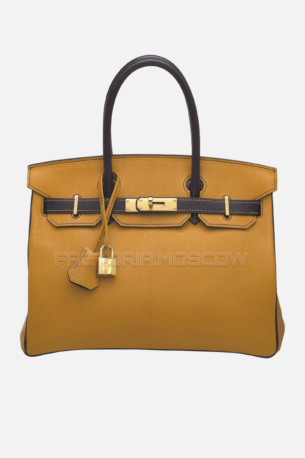 Hermes Birkin 30 Jaune D’Or/Raisin Chevre GHW