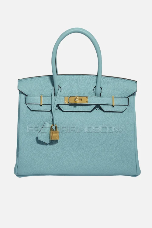 Hermes Birkin 30 Bleu Atoll Togo GHW