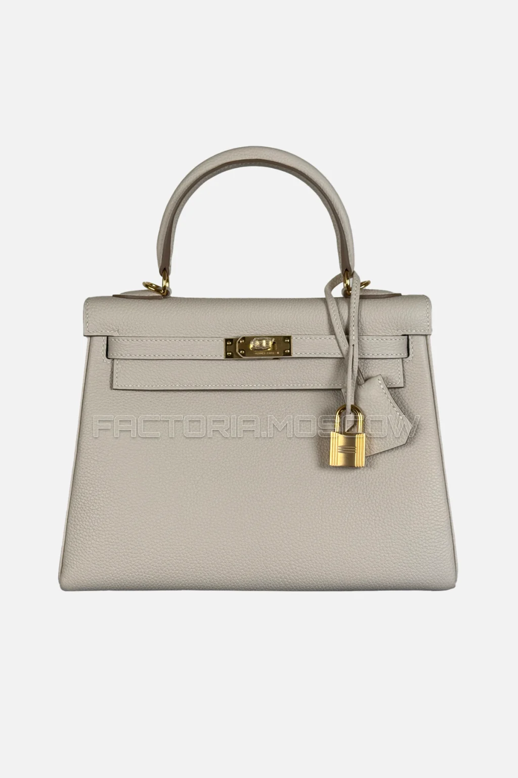 Hermes Kelly Retourne 25 Togo Colour Craie GHW