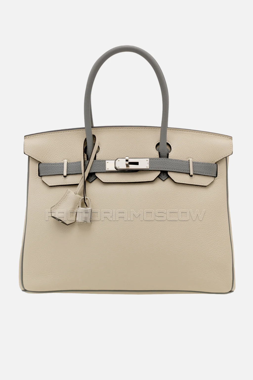 Hermes Birkin 30 Craie/Gris Perle Togo PHW