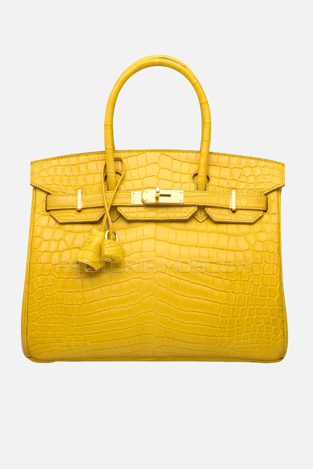 Hermes Birkin 30 Matte Mimosa Niloticus Crocodile GHW