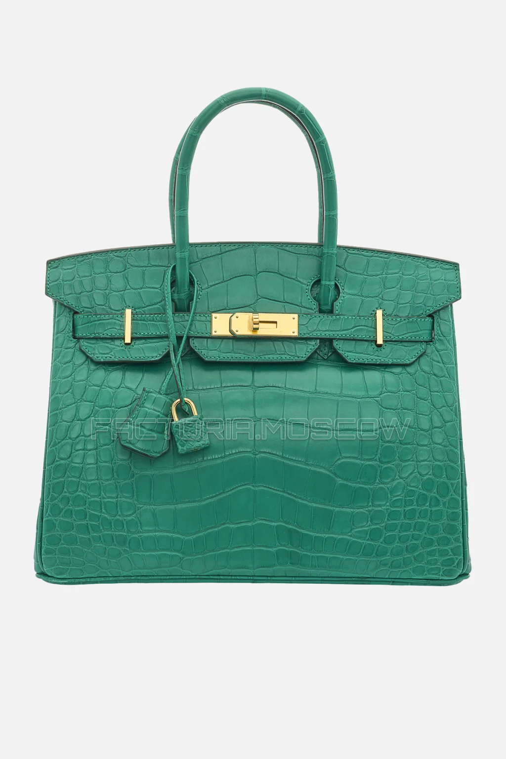 Hermes Birkin 30 Matte Alligator Malachite GHW