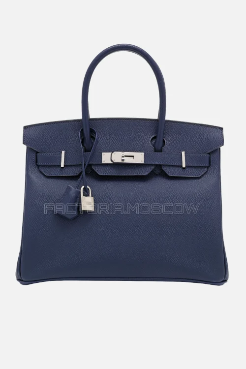 Hermes Birkin 30 Bleu Saphir Epsom PHW