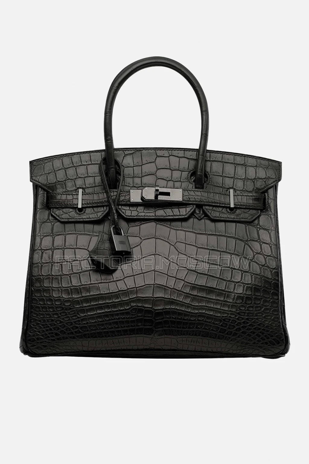 Hermes Birkin 30 Matte Black Niloticus Crocodile So Black With Black Hardware