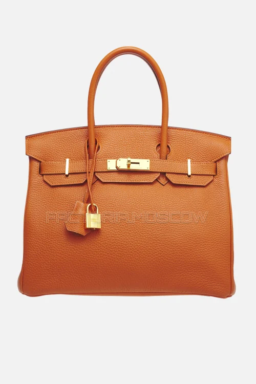 Hermes Birkin 30 Orange Poppy Togo GHW