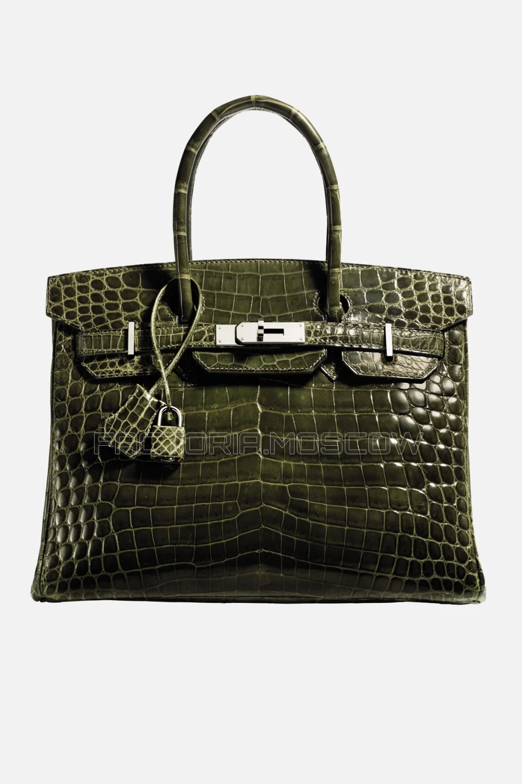 Hermes Birkin 30 Shiny Vert Veronese Niloticus Crocodile GHW