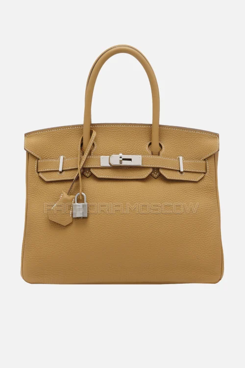 Hermes Birkin 30 Tabac Camel Clemence PHW